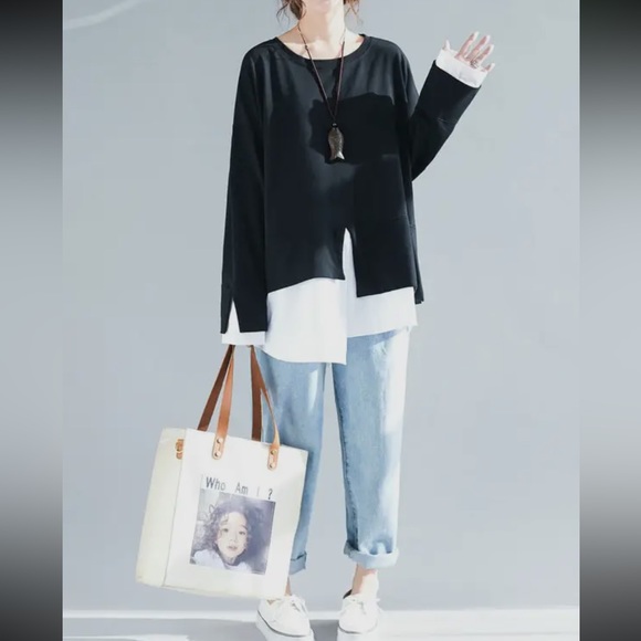 10 Chic Asymmetrical Tunic Top - Picture 3 of 5